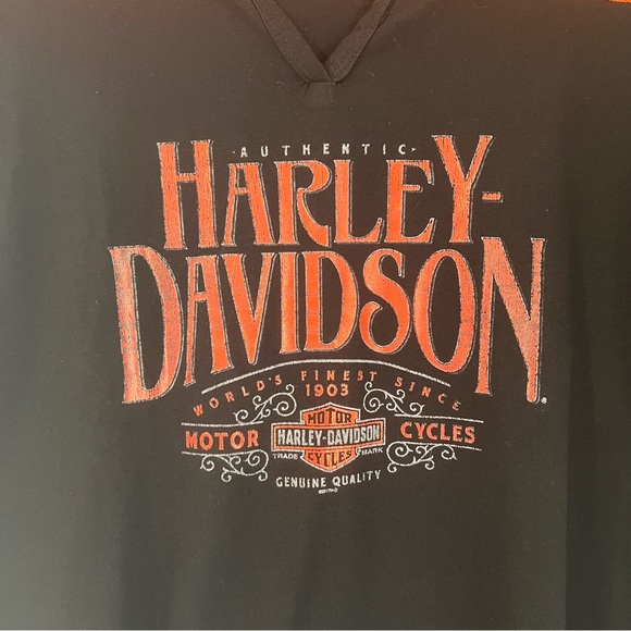 Harley Davidson Daytona Beach Metallic Logo Short Sleeve Shirt 2XL - Picture 5 of 8
